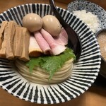 Menya Toritodashi - 特製濃厚つけ麺／1,180円
                        増量 (味玉・メンマ・玉ネギ) 各／110円