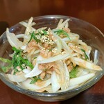 Motsuyaki Junchan - 大葉とツナのオニオンぽん酢