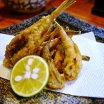 とっくり居酒屋 - 小フグの唐揚げ