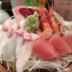 いたる - 小桶（刺身盛り合わせ）