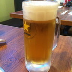 h Ganso Yakitori Kushi Hacchin - 生ビール　462円