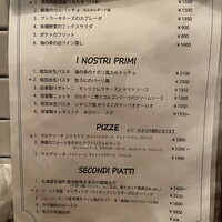 トラットリア ラ タルタルギーナ - 食事メニュー（一部）