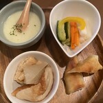 バー リーファー - ランチセット＋200円のプレート、サラダも付きますが写真撮り忘れ