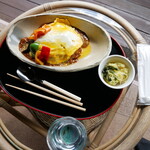 古民家カフェ ぽけっと - ハヤシライス・セット（ドリンク付き）