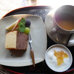 古民家カフェ ぽけっと - パウンドケーキセット