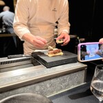 西麻布 焼肉 X - ハンバーグサンド