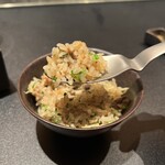 西麻布 焼肉 X - 土鍋炊き込みご飯 “もつまぶし” 