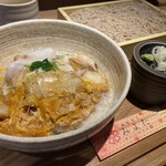 蕎麦きり みよた - かつ丼+蕎麦(小) の麺大盛