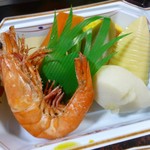 ほかほか弁当 - 2013.10.26 煮物（エビがおいし～ 玉子焼きもあったよ）