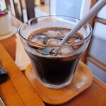 モモノキ - ふわとろオムライスセット(1300円)　アイスコーヒー