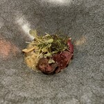 IZURUN - お米料理アロッソに柔らかい鹿肉をあわせて。