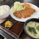 Tosuno Tonkatsu Kimura - メニュー:Bとんかつ定食 (ロース脂あり150g) ¥1,260(税込)