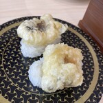 はま寿司 - カマスの天ぷら握り150円（税抜）揚げたてと謳っていて、冷たい天ぷら