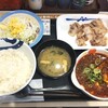 Matsuya - 富士山豆腐の本格麻婆盛合せ焼肉定食920円