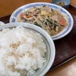 御食事処 みやこ - 白飯は若干柔らかめ、でも米が旨いです！