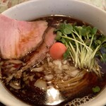 (仮)麺食堂 - ら〜めん(細麺・レア)600円