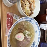 resutoramme-puru - 塩ラーメンとカツ丼のセット