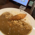 カレーハウス ＣｏＣｏ壱番屋 - あと、泡をたてないように盛り付けてほしいものです