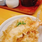 日本橋天ぷら魚新 - 最後は天丼タレを使い、自作ミニ天丼！これが良い感じ！