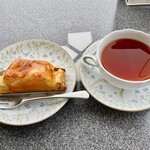 北澤美術館喫茶室 - アップルパイとアールグレイセット割引８００円