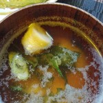 Tsukito Pueo - 打豆入りみそ汁（自家製）
