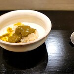 島津 - シャリと肝ソース