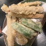 麺処 おおぎ - ごぼうの天ぷら
