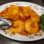 菜香新館 - 海老のチリソース（小）