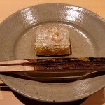 銀座 しのはら - 栗入り葛焼き