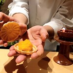 銀座 しのはら - フォアグラ最中