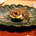 銀座 しのはら - 子持ち鮎の唐揚げ