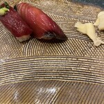 にぎり鮨 一五〇 - 桜肉握りと戻り鰹
