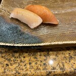 にぎり鮨 一五〇 - カンパチと秋鮭
