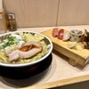 Sugoi Niboshi Ra-Men No Ge Sushi Tsuri Kin - 凄い煮干しラーメン＋赤酢握り5貫 1600円 味玉120円 大200円