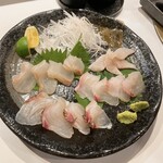 おっかんの寿司 - 鯛・平目の昆布じめ