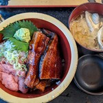 タカマル鮮魚店 - 【2023/10】うなぎ蒲焼ネギトロ丼