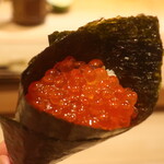 鮨 しみづ - いくらの手巻き寿司