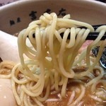 麺屋吉左右 - 中太ストレート麺
