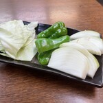 かしわ網焼食堂 しんさん - 焼野菜盛合わせ