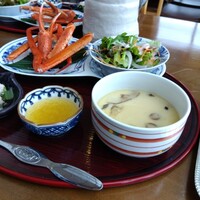 和食 國見 - 茶碗蒸しと蟹