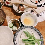 博多天神 もつ鍋 お多福 - おじやセット⭐︎