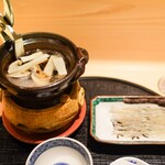 新ばし 星野 - 鱧松茸鍋