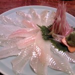 味道楽 - 2013特別メニュー　穴子の刺身（時価）　初めて食べる新食感♪