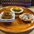 燗の美穂 - 料理写真:突き出し：黒胡麻とサツマイモのオムレツ、麻婆豆腐、白和え