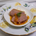 HAUTE COUTURE CAFE OMOTESANDO - Roasted Duck with Orange Mustard Sauce and Fluffy Mashed Potatoes