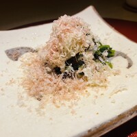 弐ノ蔵 - アオリイカと空芯菜　山わさび・鰹節