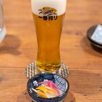 Waou Shokudou Kuroppusu Ichikyuu Kyuuichi - 2023.10 生ビール キリン一番搾り グラス（600円）