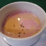 シェ・プルミエ - 紅芋のポタージュ
