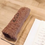 ACiD brianza - お店の名前入りのお手拭きタオル。こういうのいいですよね～☆特別感