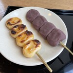 Habutae Dango - 焼き団子と餡団子
